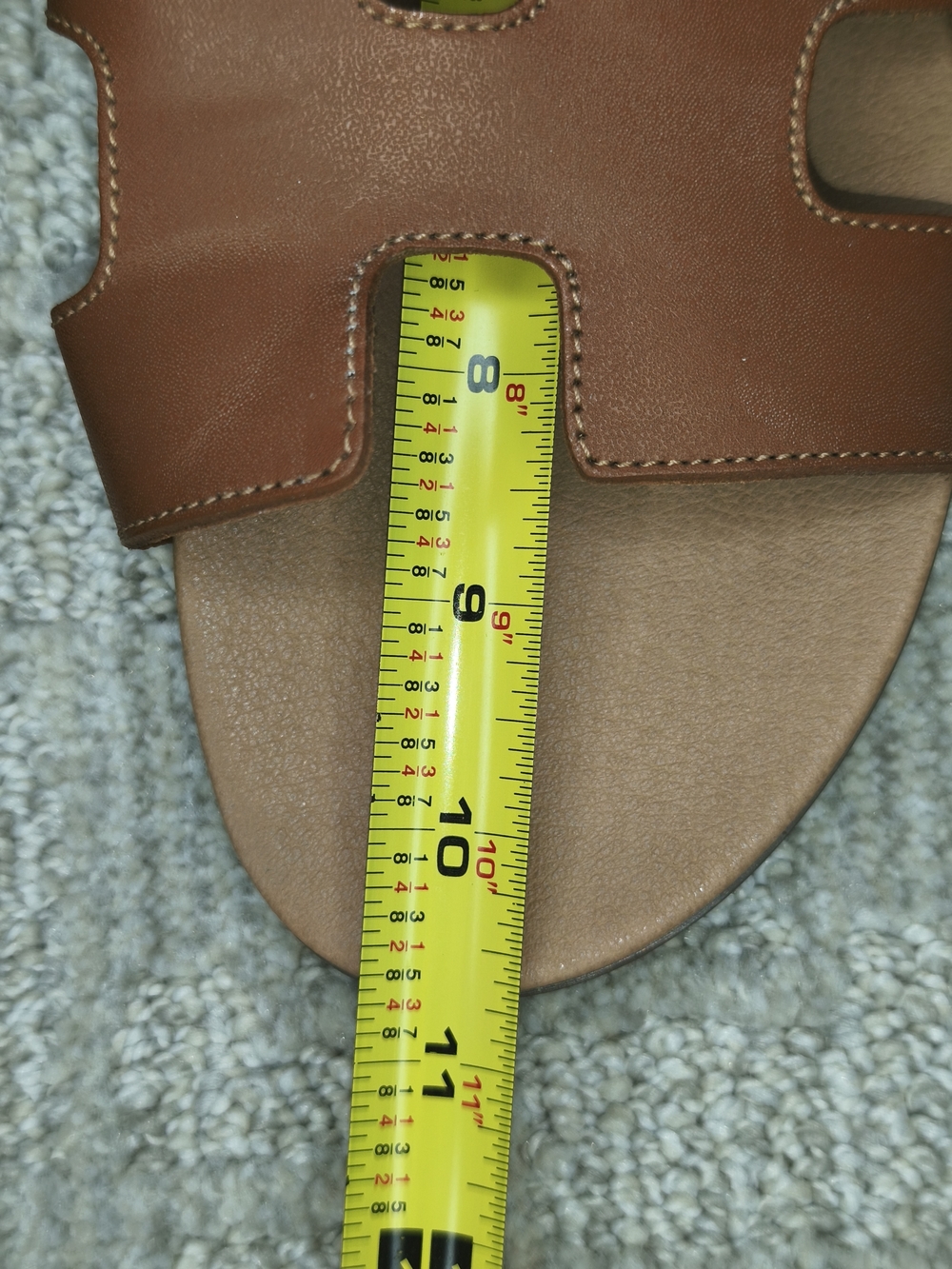 Steve Madden Women's Sandals Brown Leather Size 10 Slip On Open Toe - Picture 7 of 8